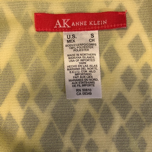 AK Anne Klein size small printed top - Picture 6 of 8